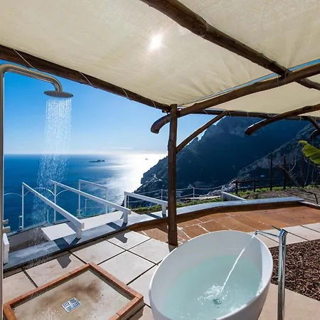 La Tagliata Spectacular Jacuzzi Tub Amazing View And Private Parking Garage Casa de Férias Positano