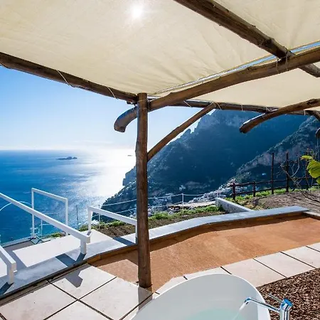 Casa de Férias La Tagliata Spectacular Jacuzzi Tub Amazing View And Private Parking Garage Positano