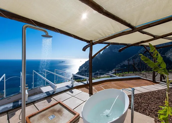 La Tagliata Spectacular Jacuzzi Tub Amazing View And Private Parking Garage Σπίτι διακοπών Ποζιτάνο